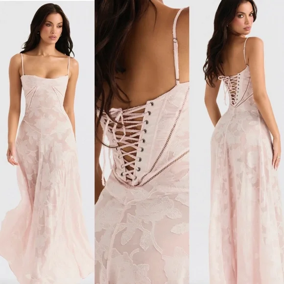 House of CB Seren Light Pink Dress - Picture 3 of 11